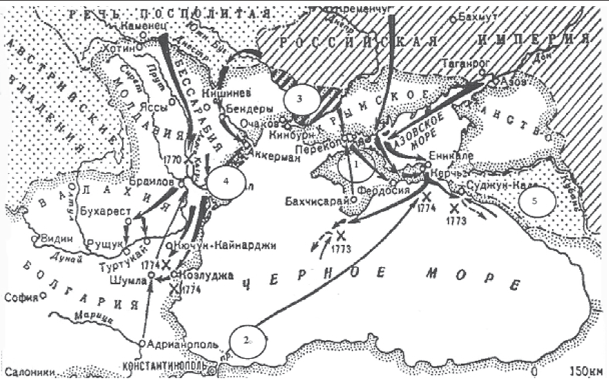 Ввод русских войск в дунайские княжества молдавию и валахию карта егэ
